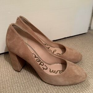 Sam Edelman Suede Block Heel Pumps